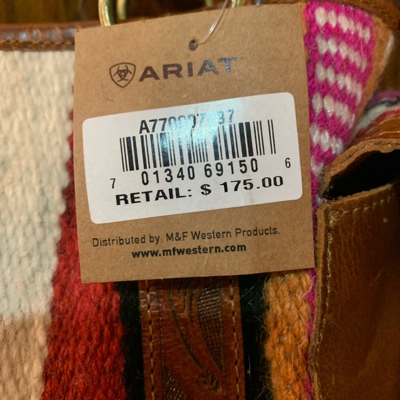 Ariat Women's Brown and Multicolor Shoulder Bag - Picture 8 of 11